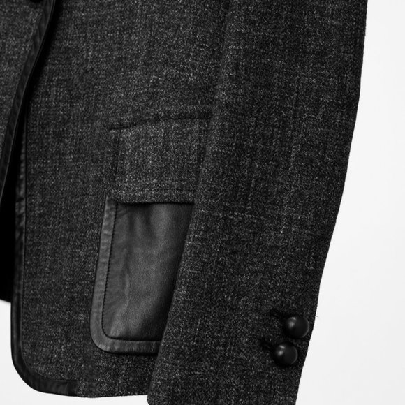 Robert Rodriguez Leather Trim Blazer - Picture 6 of 11